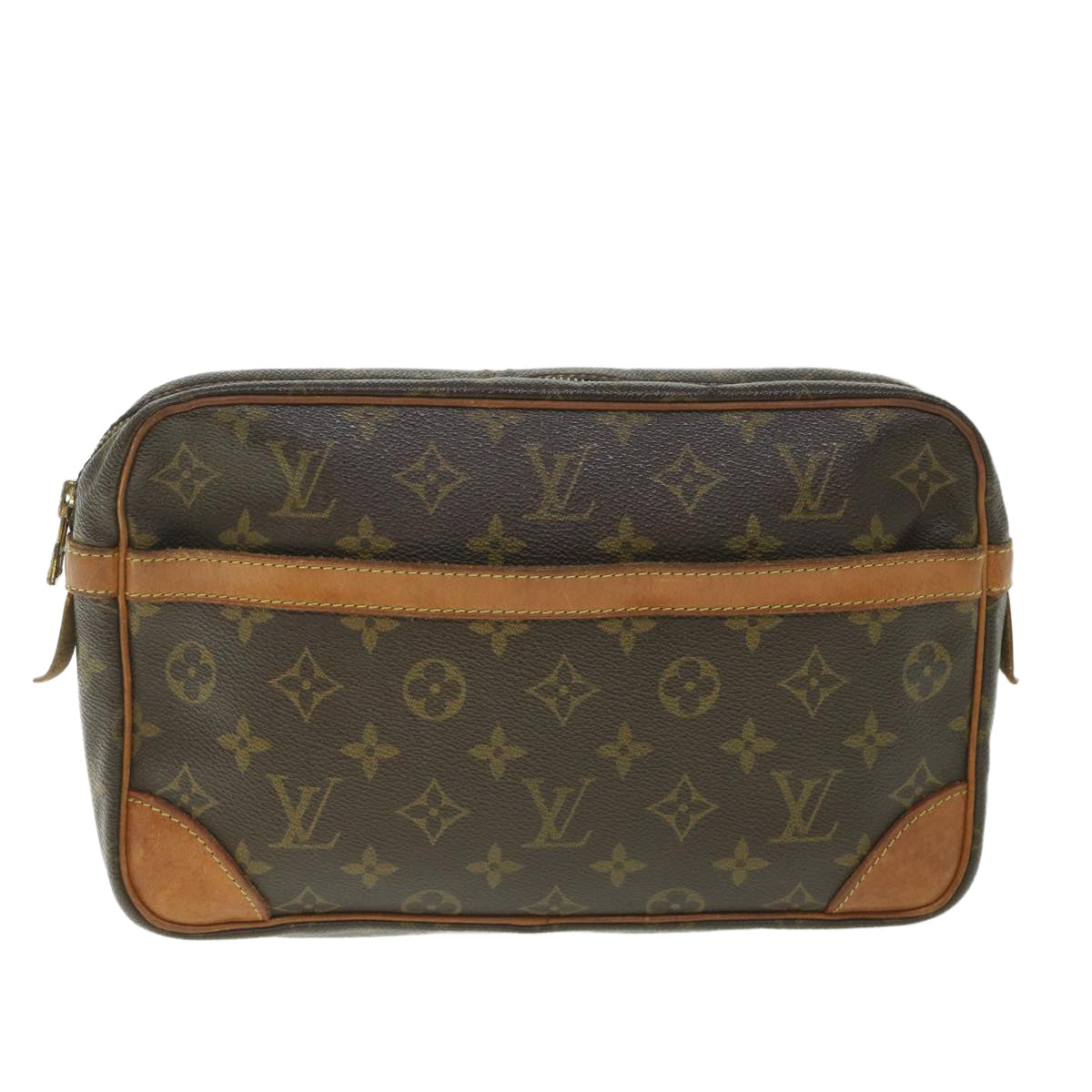 LOUIS VUITTON Monogram Compiegne 28 Clutch Bag M51845 LV ac2258