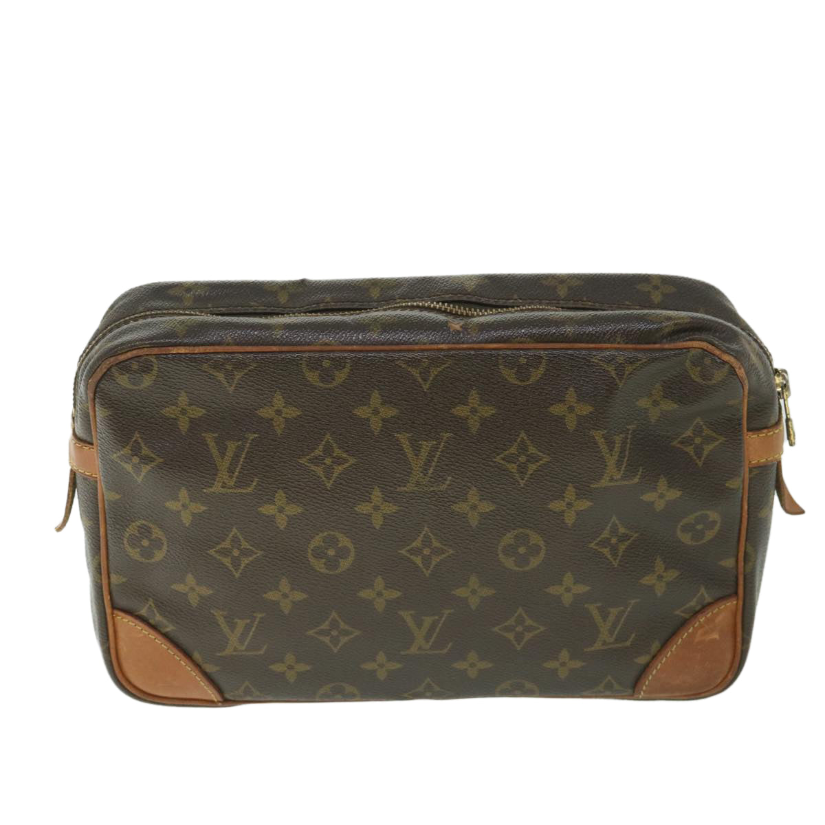 LOUIS VUITTON Monogram Compiegne 28 Clutch Bag M51845 LV ac2258