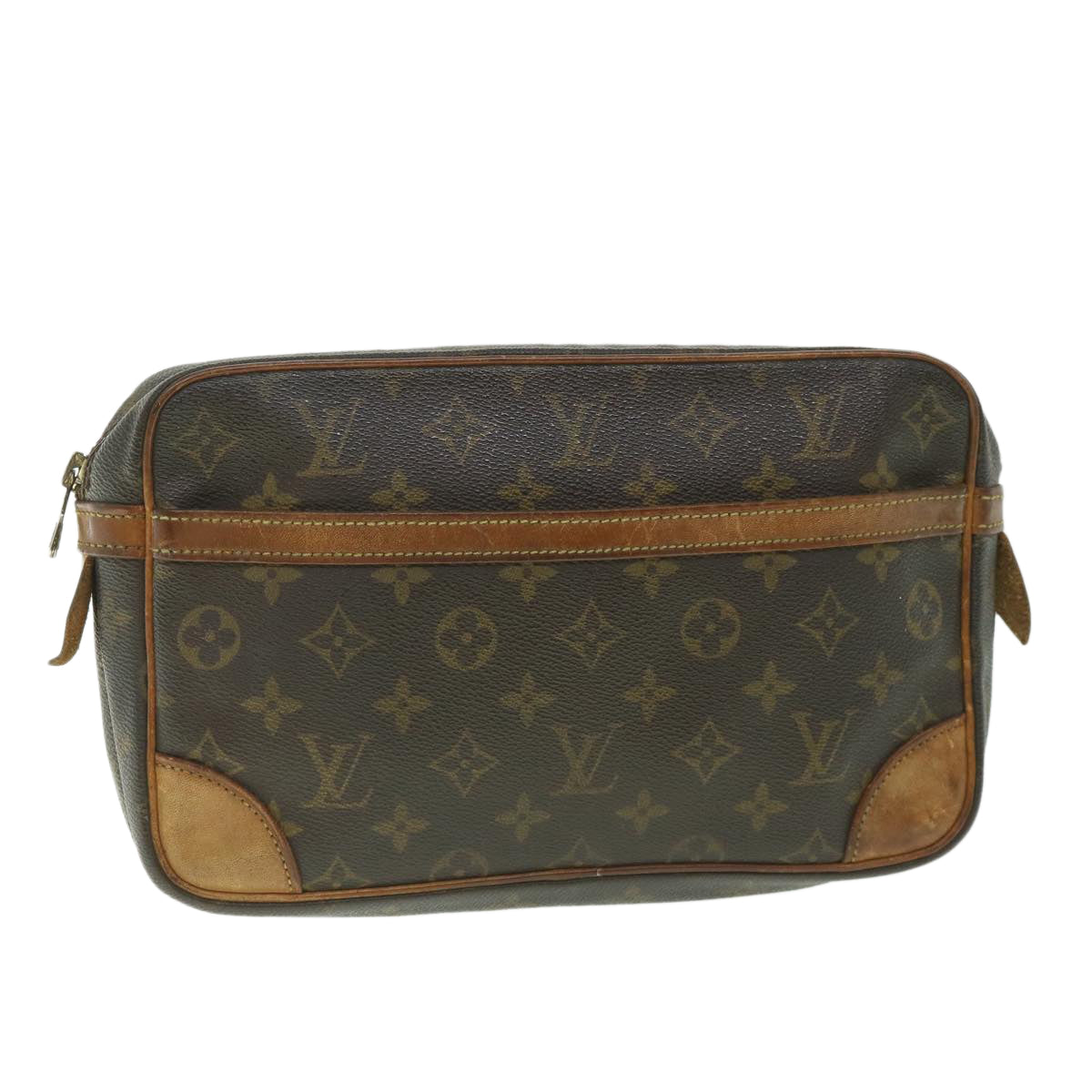 LOUIS VUITTON Monogram Compiegne 28 Clutch Bag M51845 LV ac2263