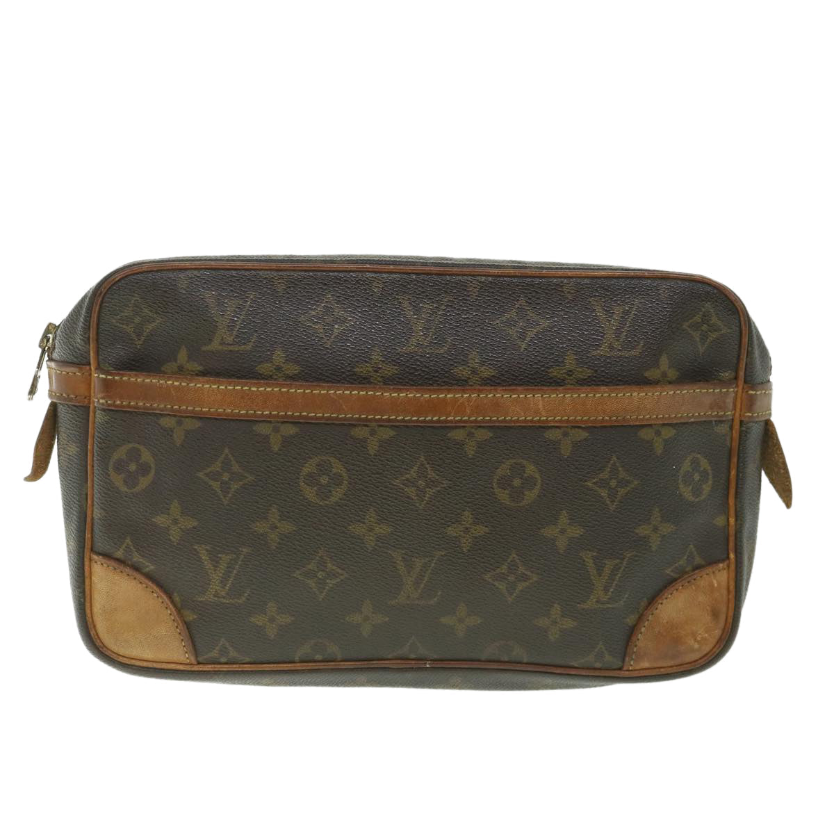 LOUIS VUITTON Monogram Compiegne 28 Clutch Bag M51845 LV ac2263