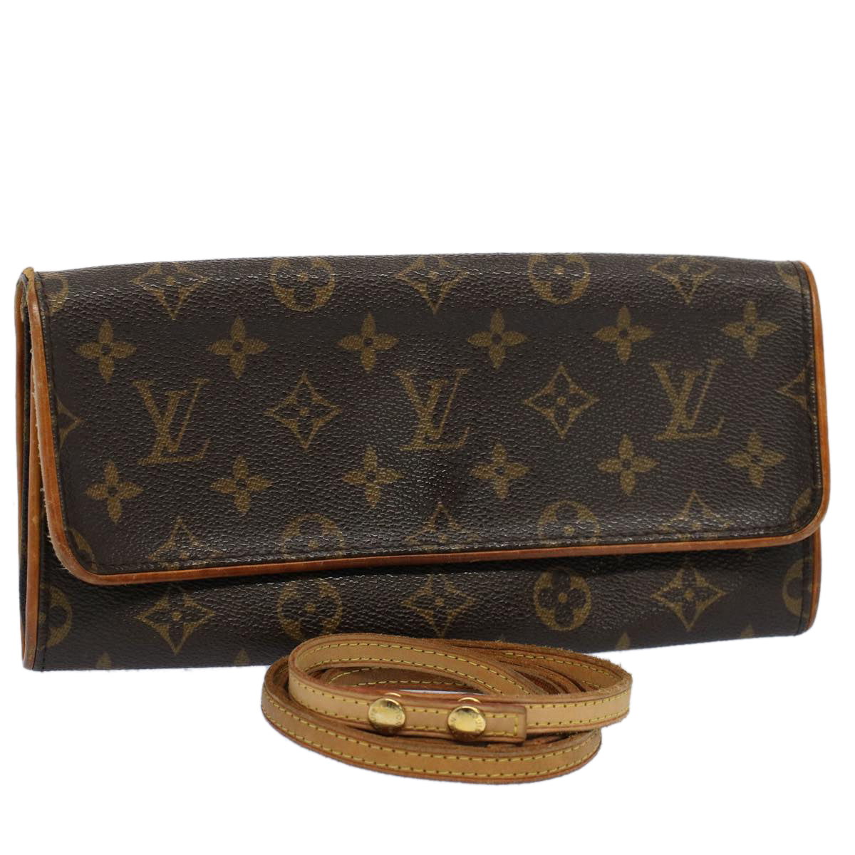 LOUIS VUITTON Monogram Pochette Twin GM Shoulder Bag M51852 LV ac2276