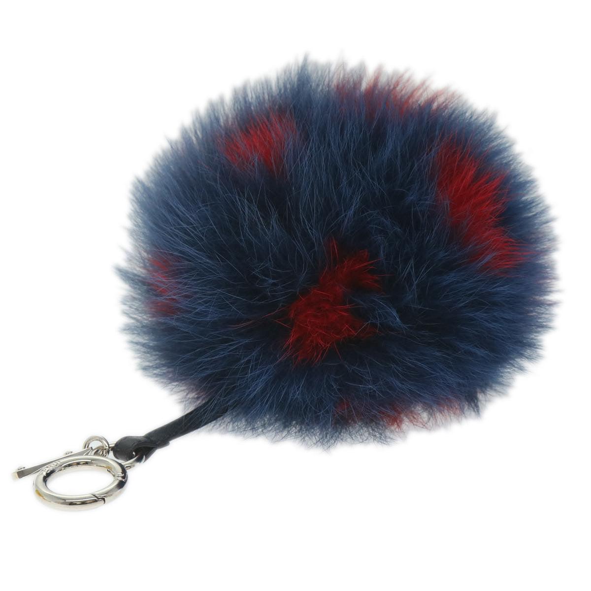Luxury FendiPom Pom Charm Fur Red Navyac2313