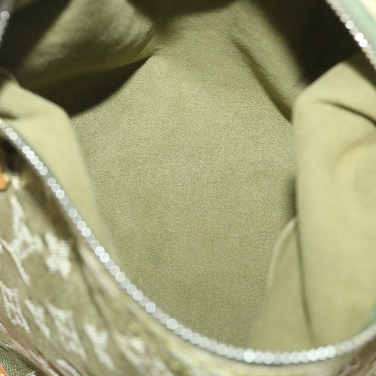 LOUIS VUITTON Monogram Denim Buggy PM Hand Bag Khaki M95213 LV ac2340
