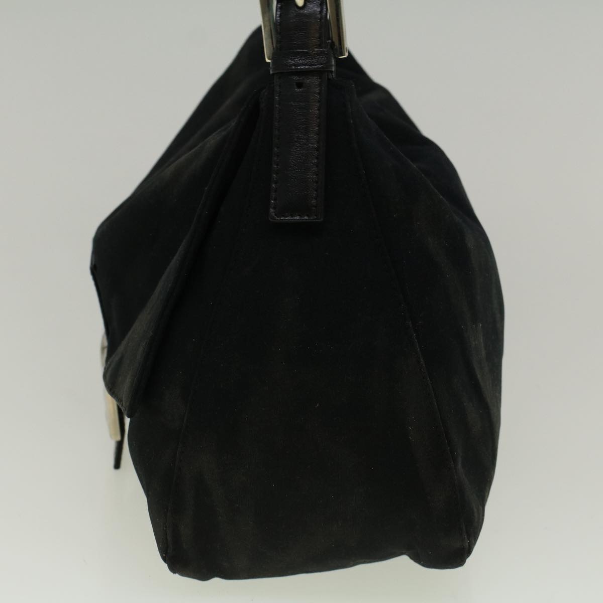 Luxury FendiMamma Baguette Shoulder Bag Nylon Blackac2482