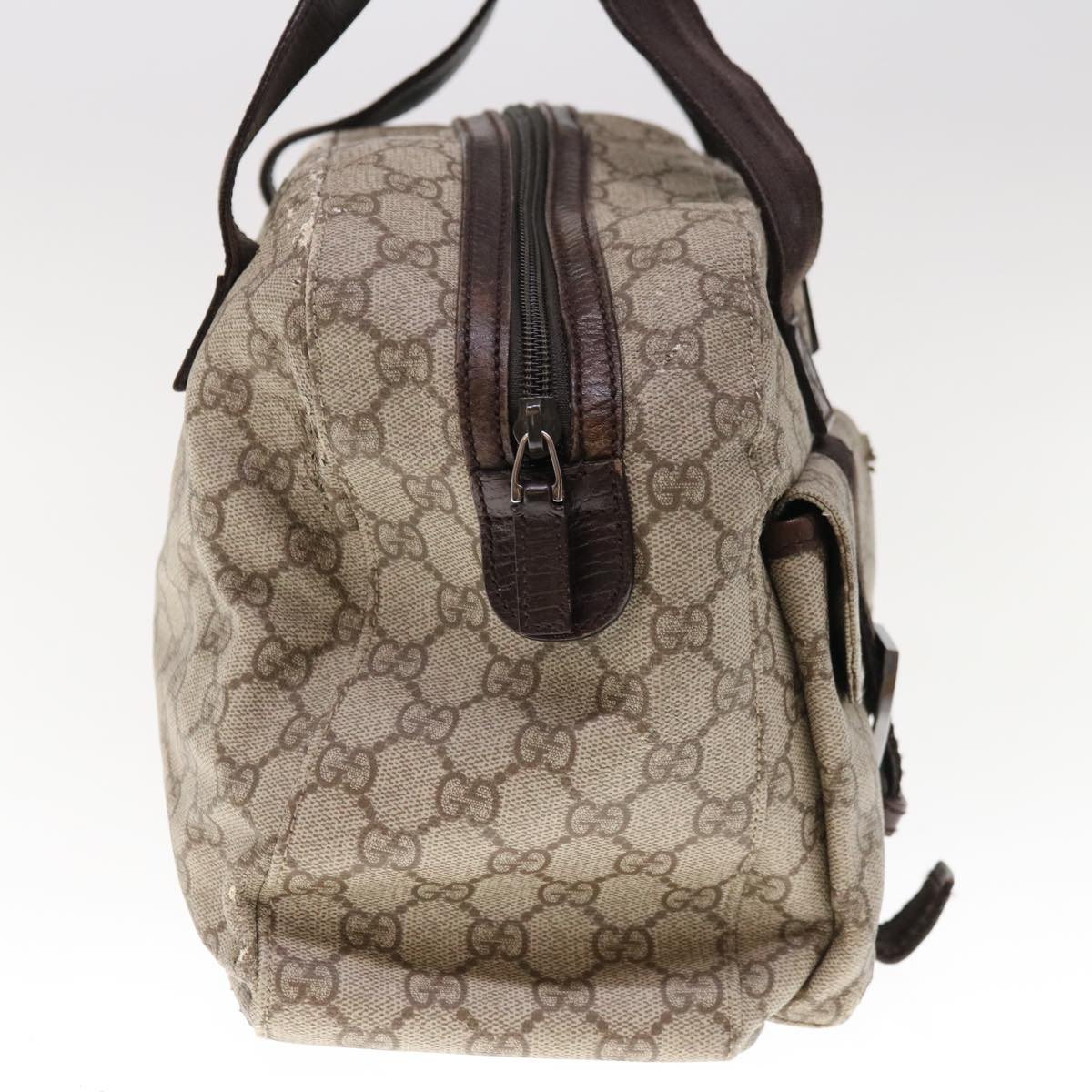 GUCCI GG Supreme Hand Bag PVC Leather Beige 140959  ac2606