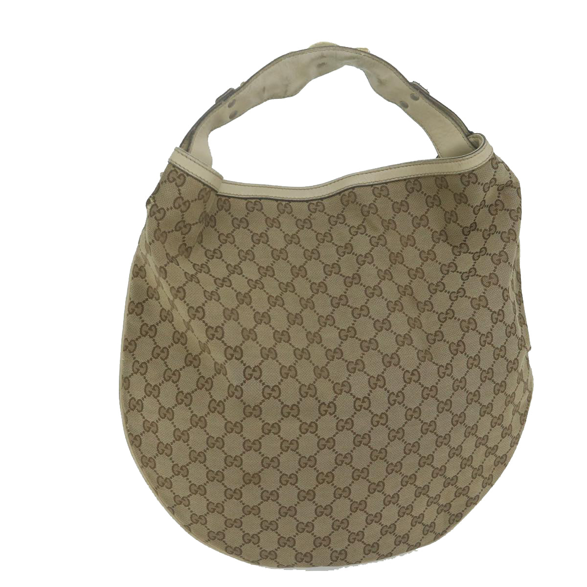 GUCCI GG Canvas Shoulder Bag Beige 211944  ac2610