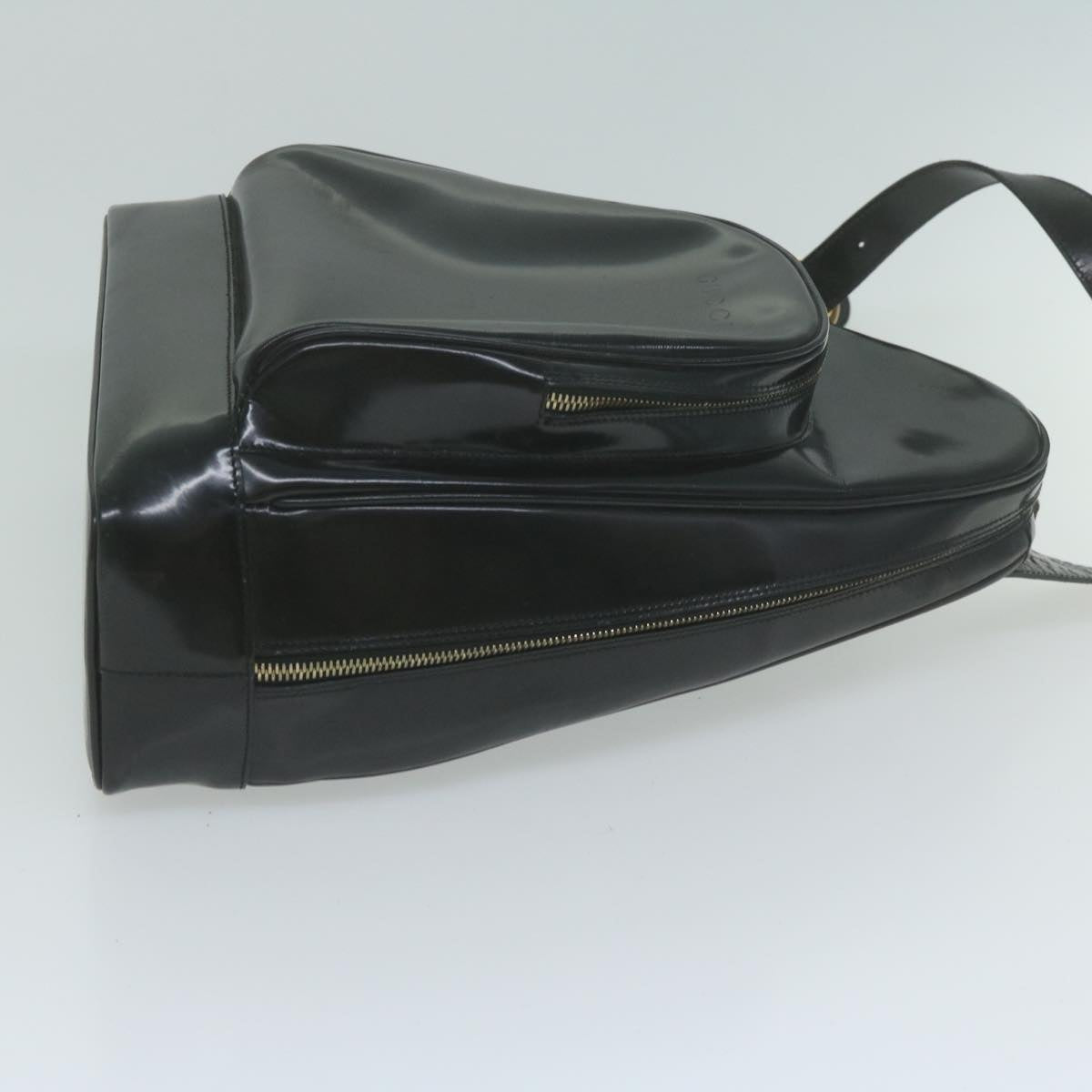GUCCI Bamboo Body Bag Leather Black 003 2113 0027  ac2614