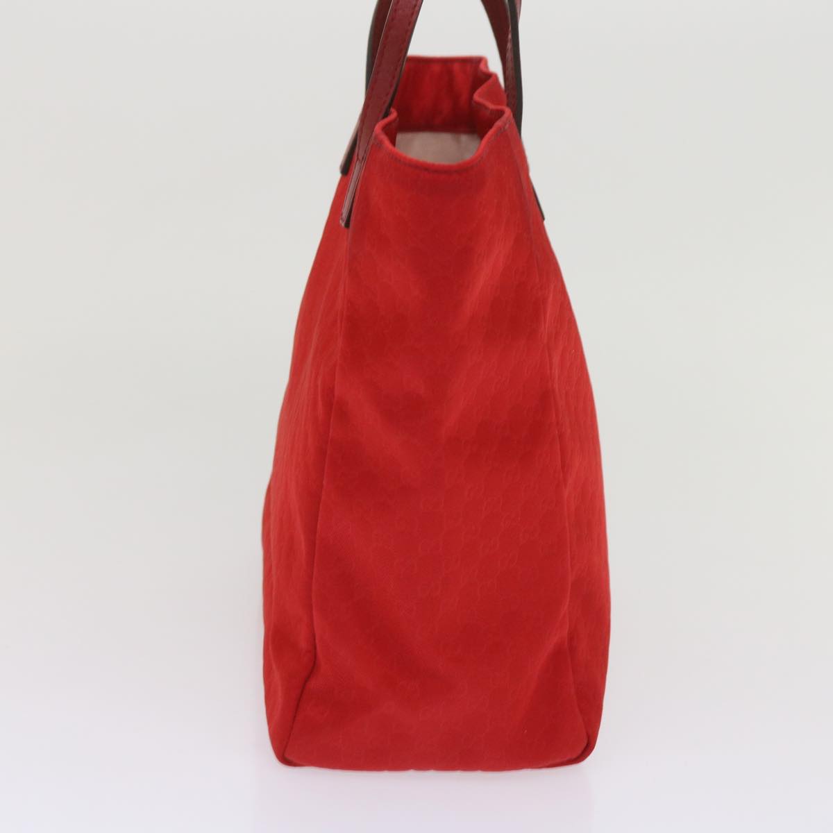 GUCCI Micro GG Canvas Tote Bag Nylon Red 284721  ac2686