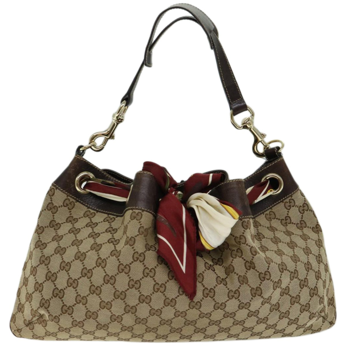 GUCCI GG Canvas Shoulder Bag Beige  ac2691