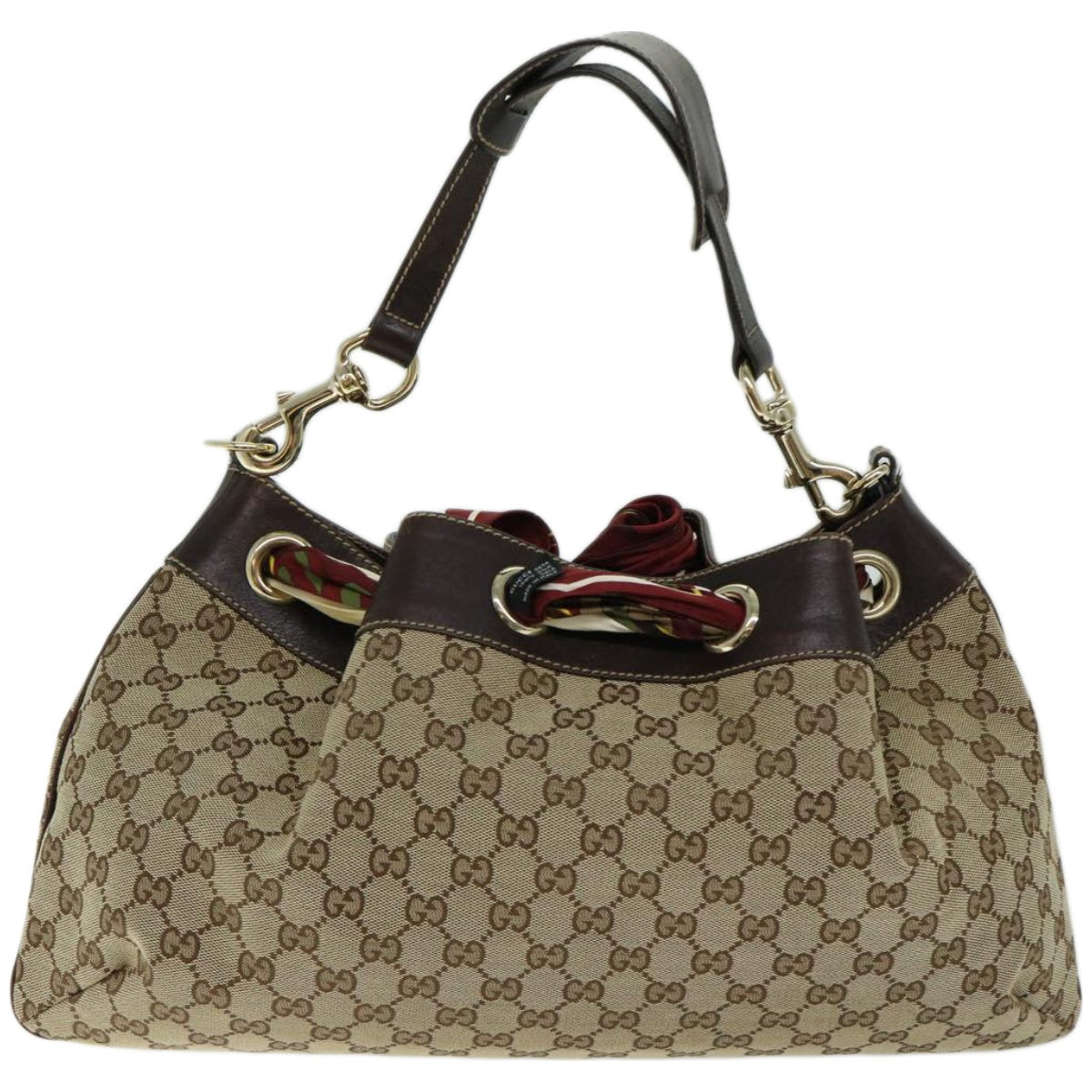 GUCCI GG Canvas Shoulder Bag Beige  ac2691