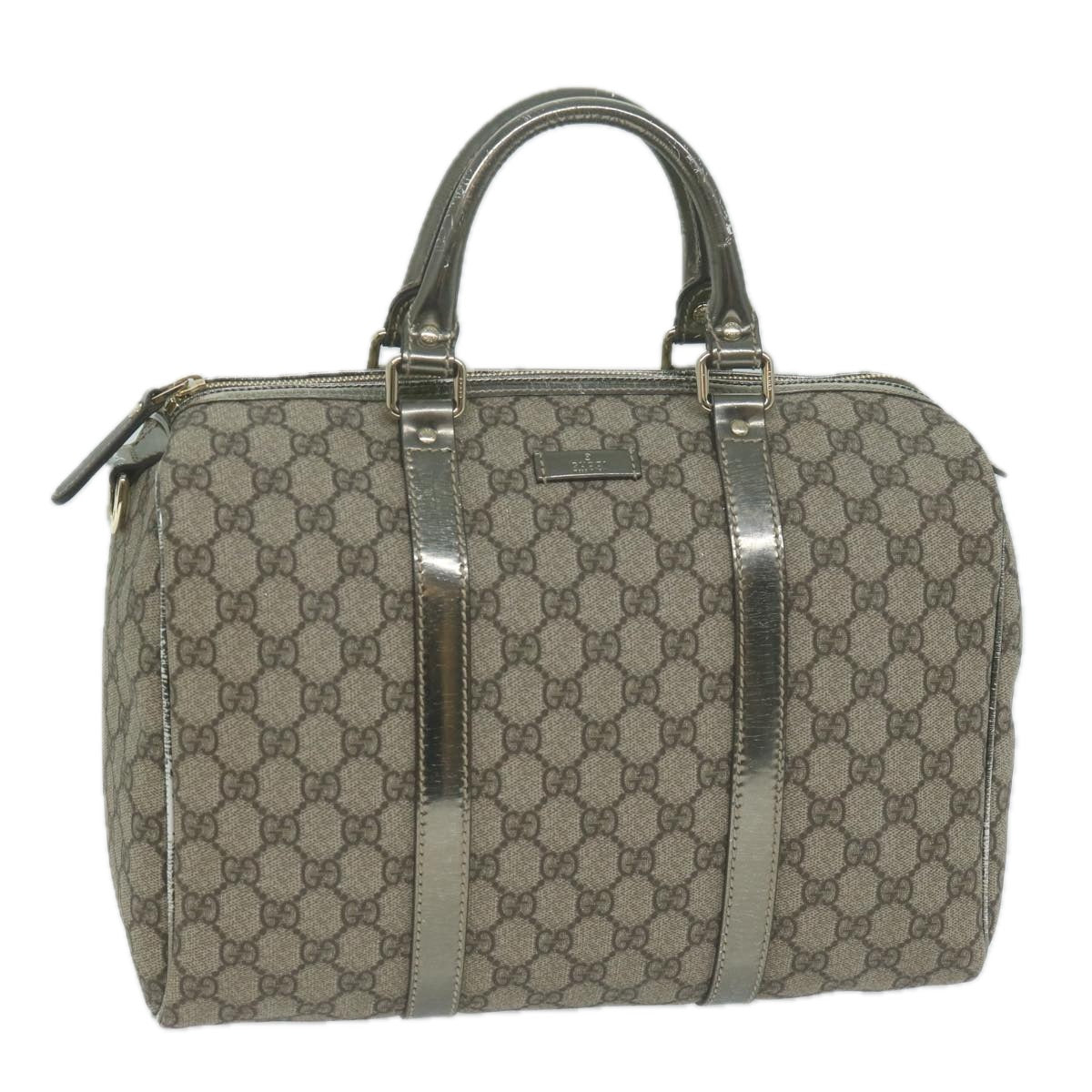 GUCCI GG Supreme Boston Bag PVC Leather Beige 193603  ac2710