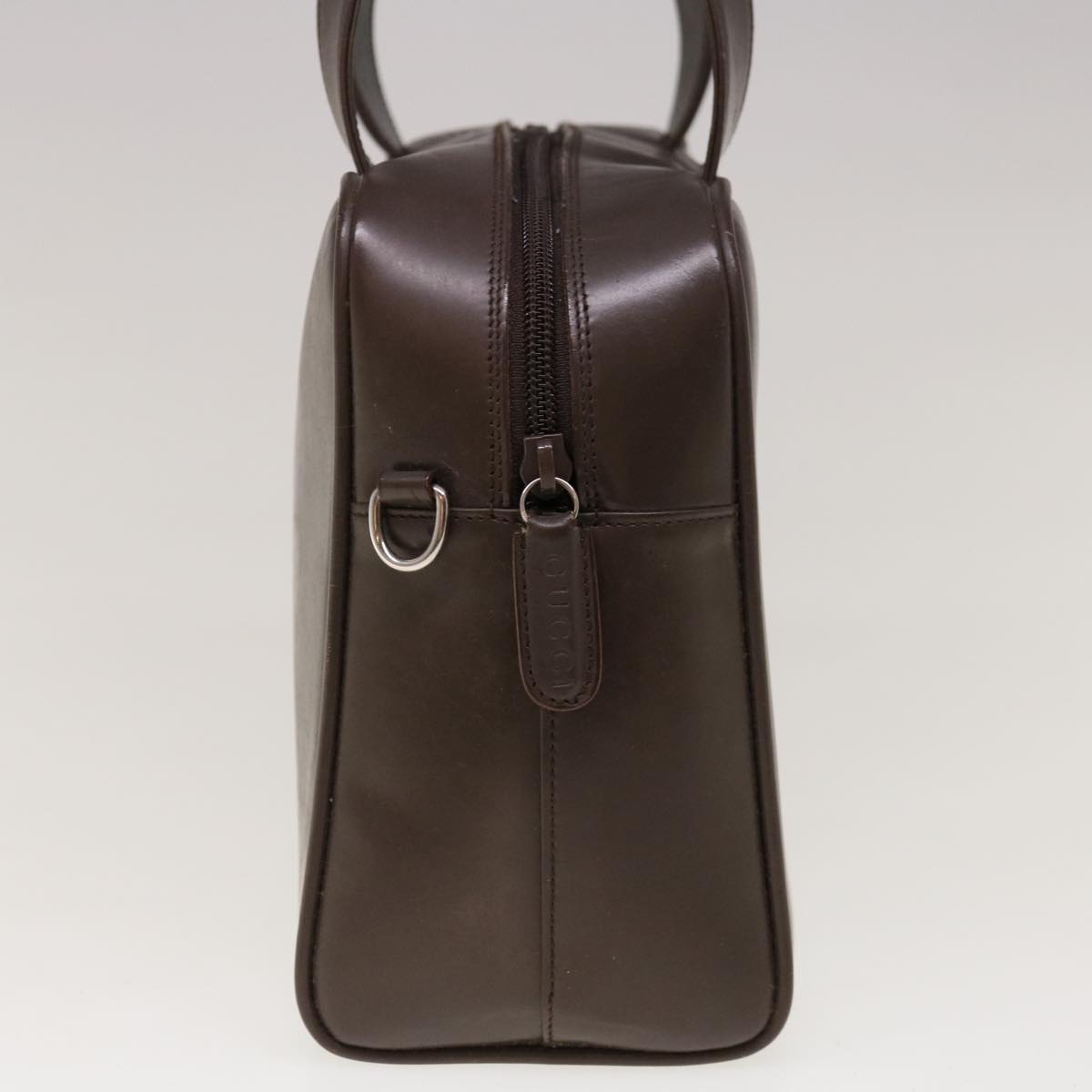 GUCCI Hand Bag Leather Brown 000 1274 0505  ac2764