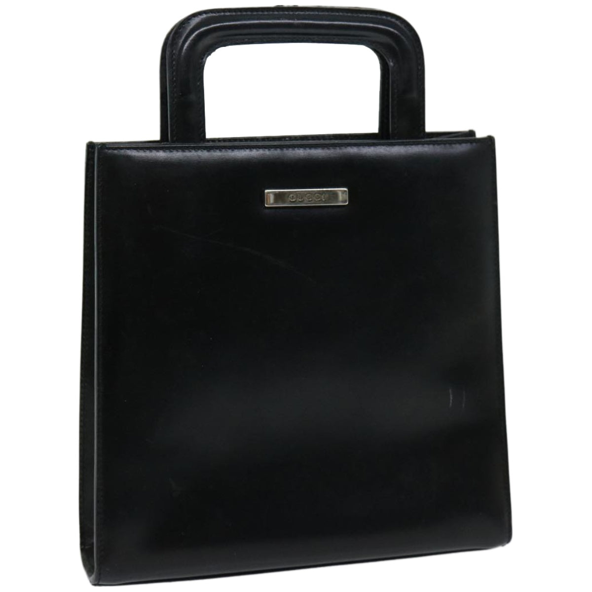 GUCCI Hand Bag Leather Black 001 2058  ac2772