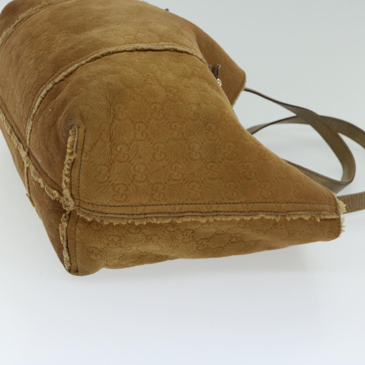 GUCCI GG Canvas Tote Bag Mouton Brown  ac2774