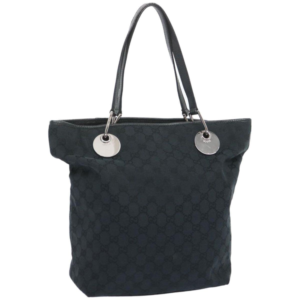 GUCCI GG Canvas Tote Bag Black 120836  ac2778