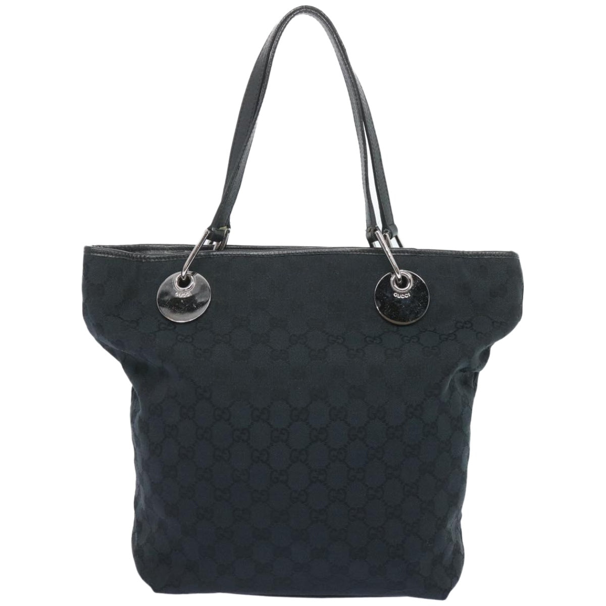 GUCCI GG Canvas Tote Bag Black 120836  ac2778