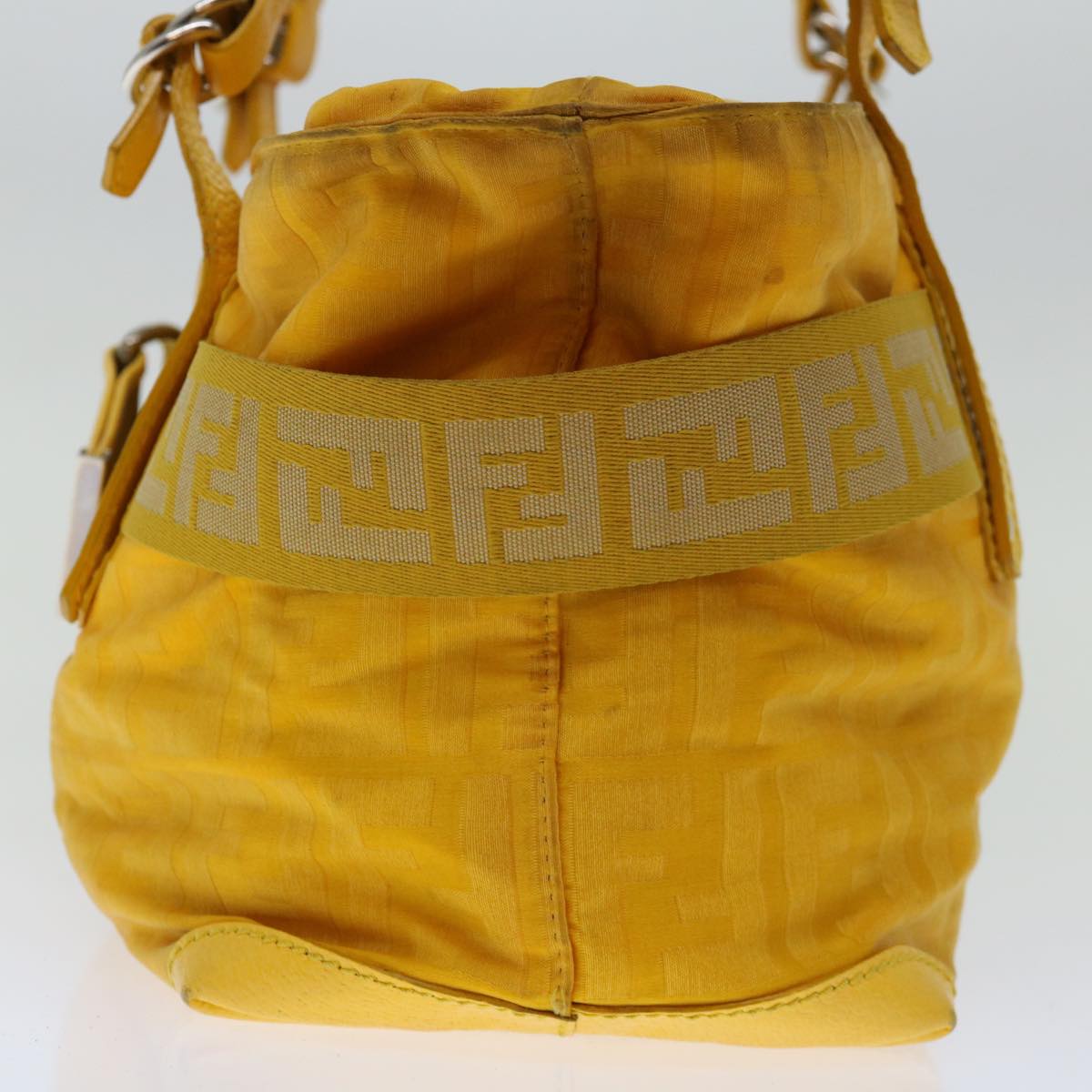 Luxury FendiZucca Canvas Hand Bag Yellowac2820