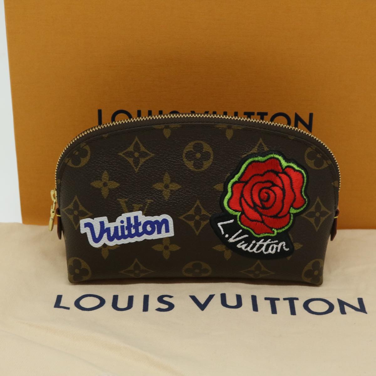LOUIS VUITTON Monogram LV Story Pochette Cosmetic PM Pouch M43998 ac2841A
