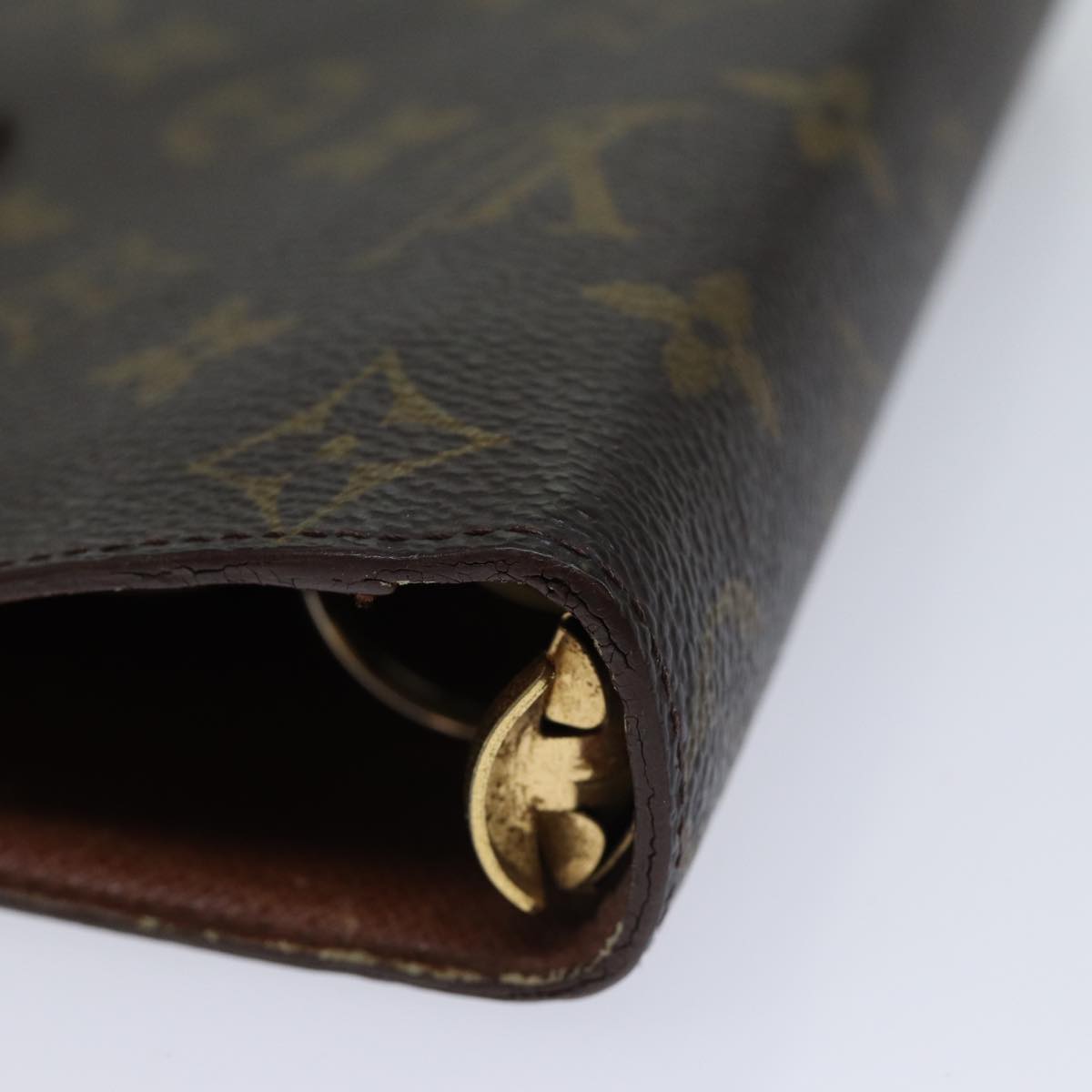 LOUIS VUITTON Monogram Agenda MM Day Planner Cover R20105 LV ac2854