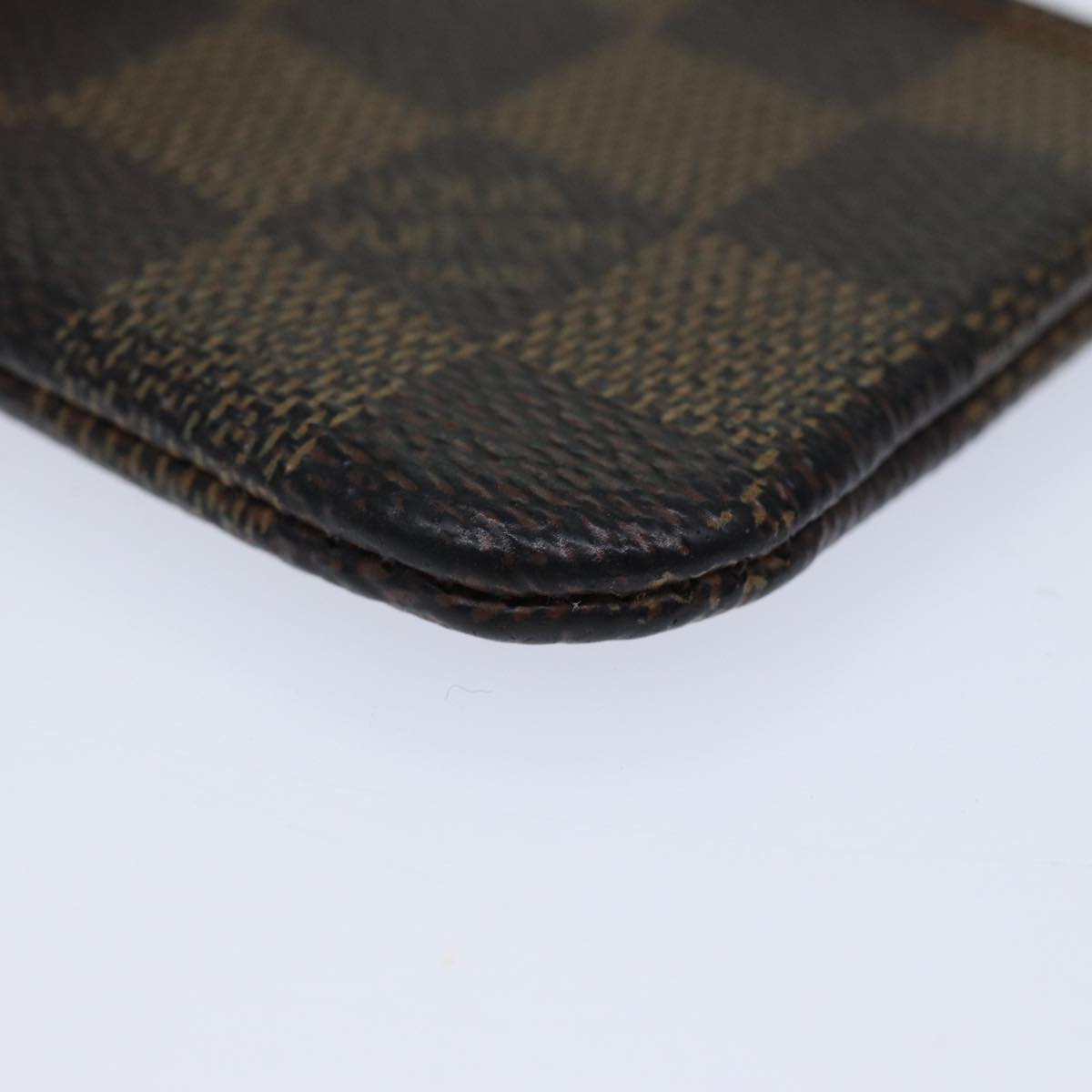 LOUIS VUITTON Damier Ebene Pochette Cles Coin Purse N62658 LV ac2879