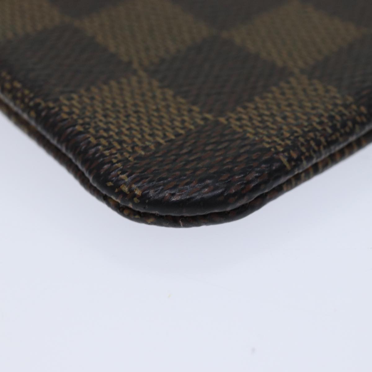 LOUIS VUITTON Damier Ebene Pochette Cles Coin Purse N62658 LV ac2879