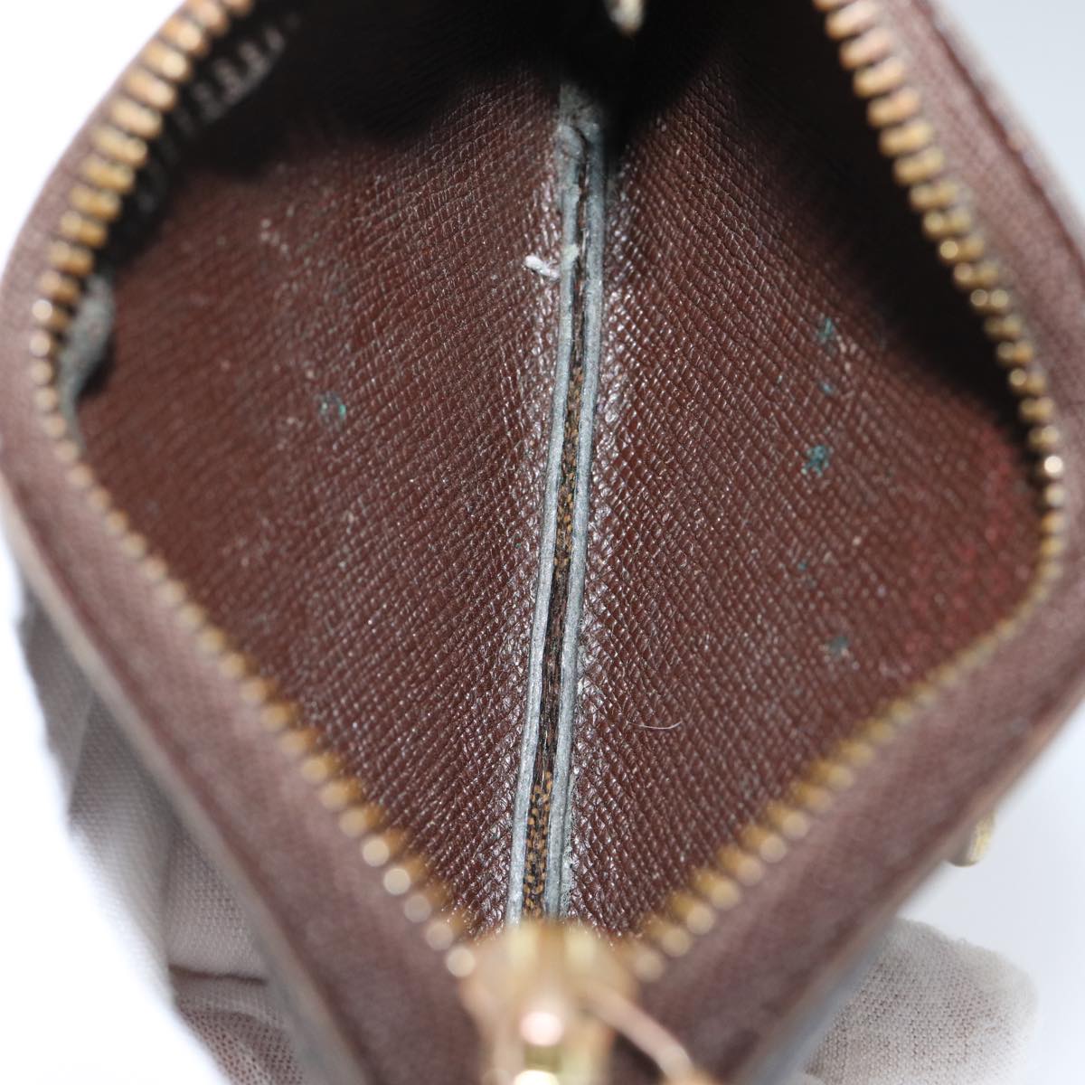 LOUIS VUITTON Damier Ebene Pochette Cles Coin Purse N62658 LV ac2879