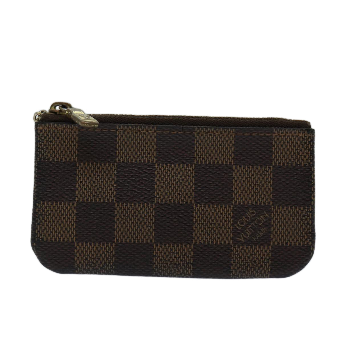 LOUIS VUITTON Damier Ebene Pochette Cles Coin Purse N62658 LV ac2879