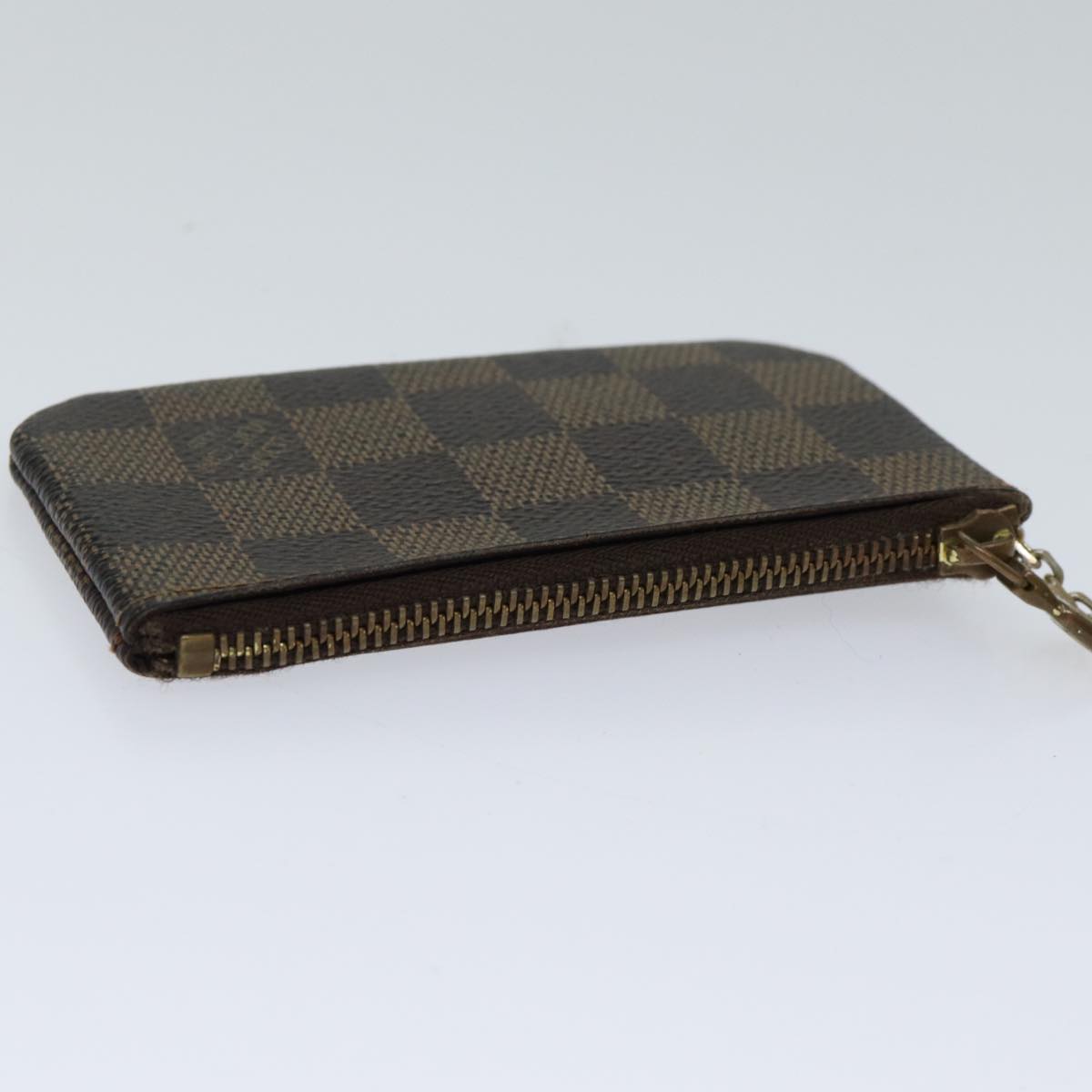 LOUIS VUITTON Damier Ebene Pochette Cles Coin Purse N62658 LV ac2879