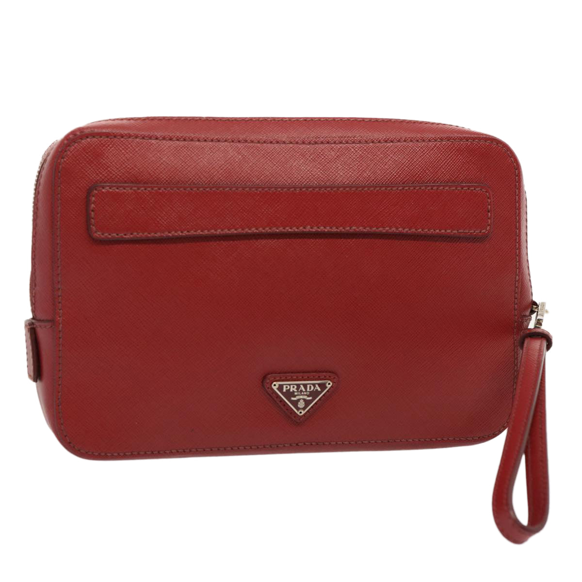 Luxury PradaSafiano leather Clutch Bag Red ac2882