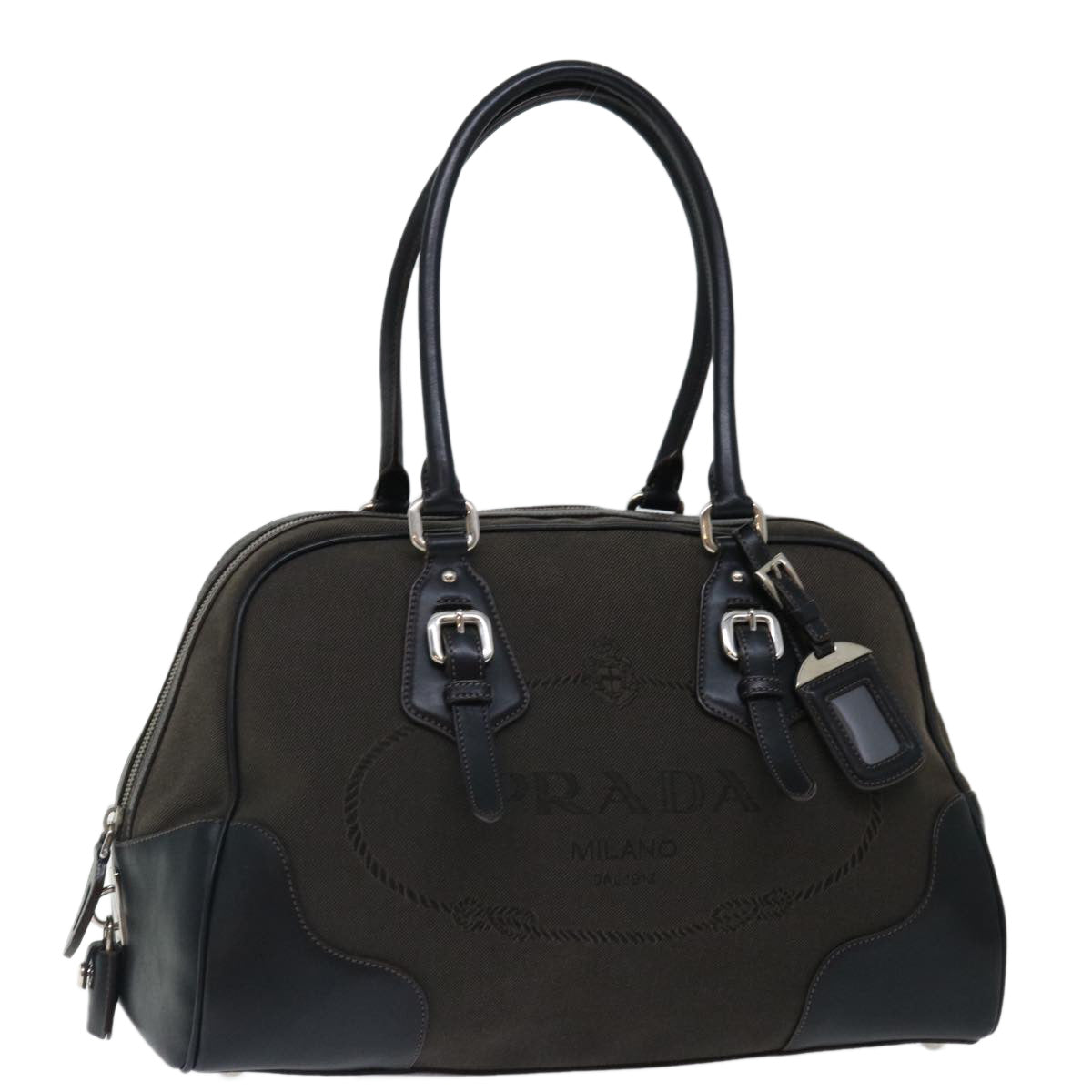 Luxury PradaHand Bag Canvas Brown ac2884