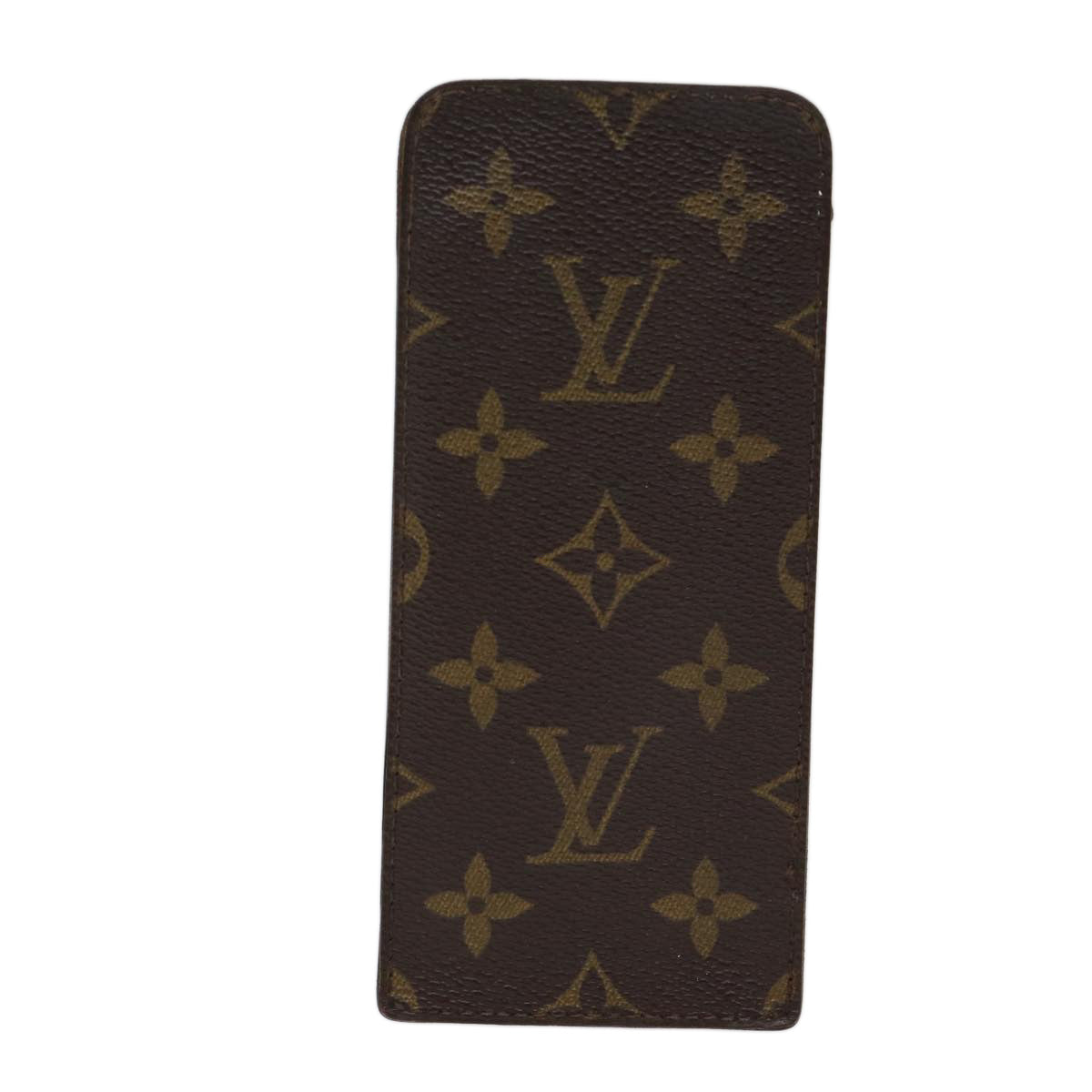 LOUIS VUITTON Monogram Etui Lunette Simple Glasses Case Old model LV ac2888