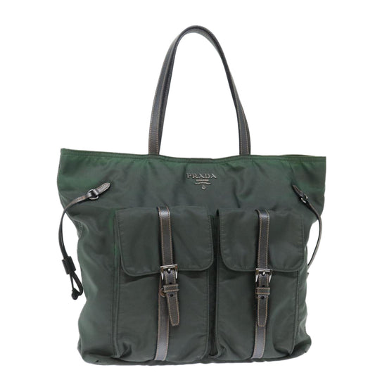 Luxury PradaTote Bag Nylon Khaki ac2934