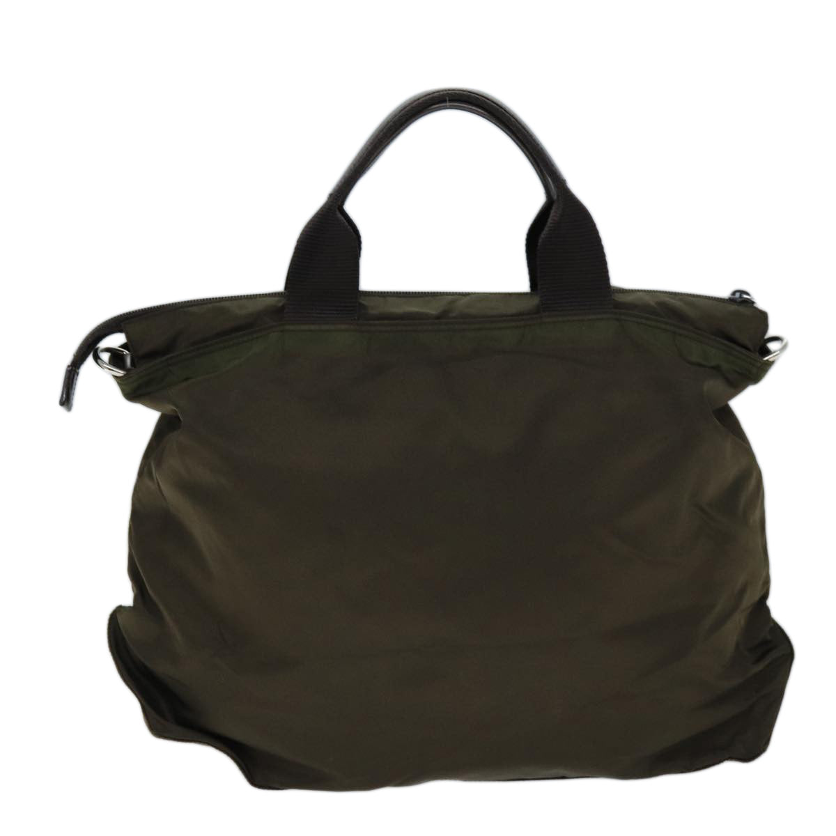 Luxury PradaHand Bag Nylon 2way Brown ac2959