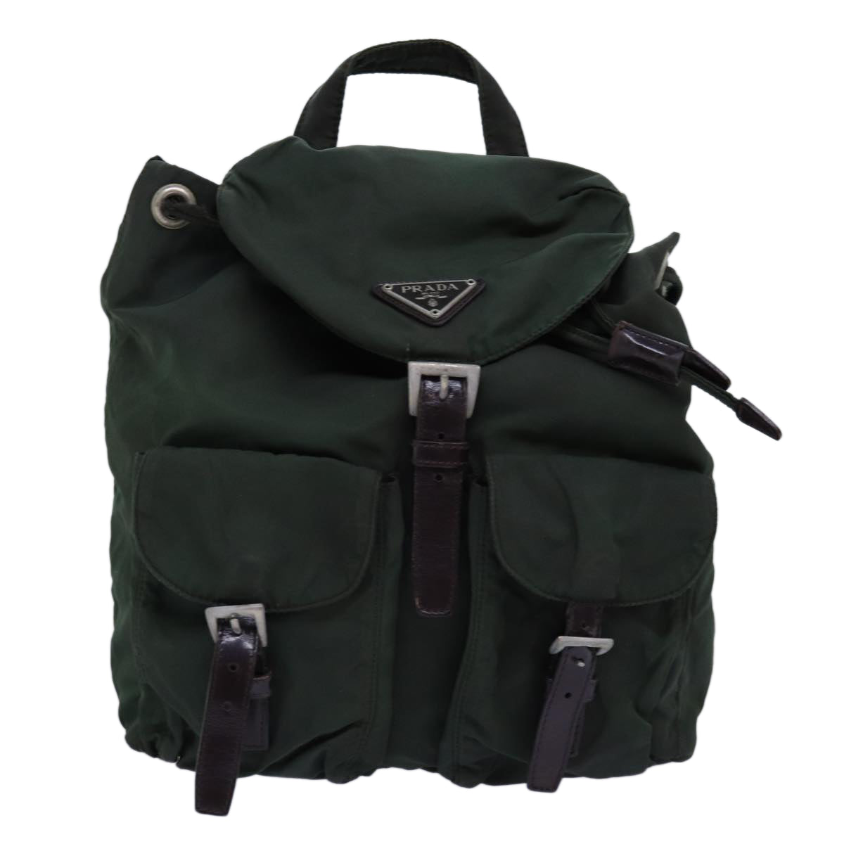 Luxury PradaBackpack Nylon Khaki ac2971
