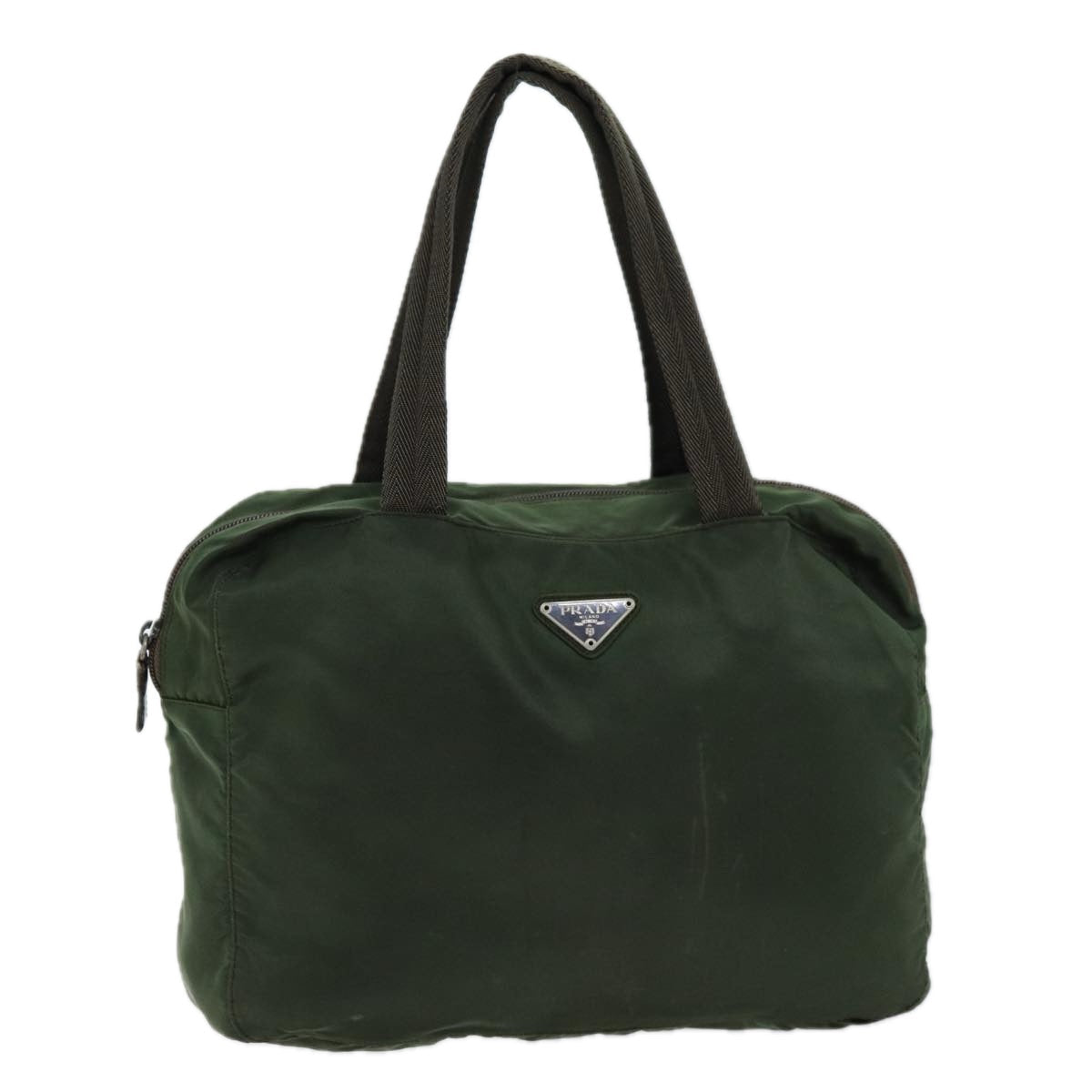 Luxury PradaHand Bag Nylon Khaki ac2986