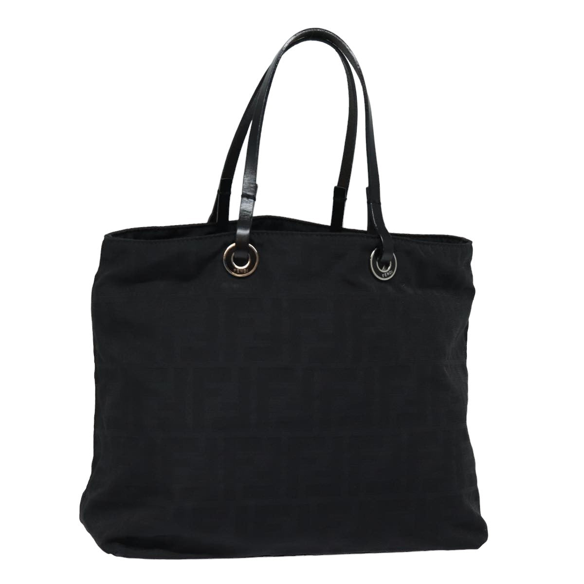 Luxury Fendi Zucca Canvas Hand Bag Blackac3041