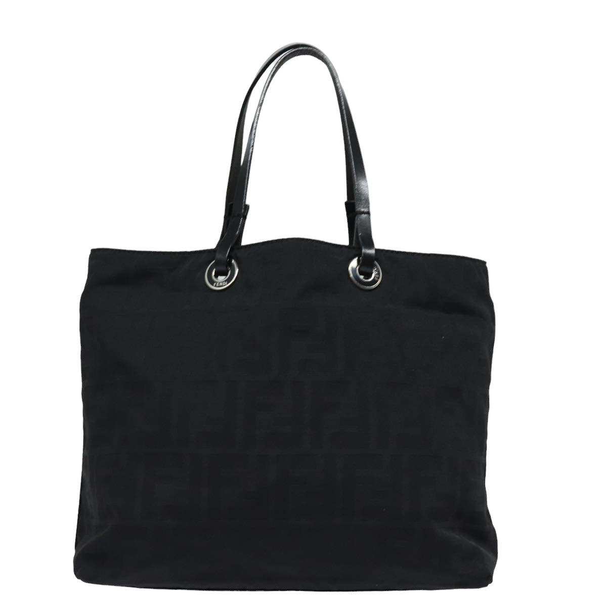 Luxury Fendi Zucca Canvas Hand Bag Blackac3041