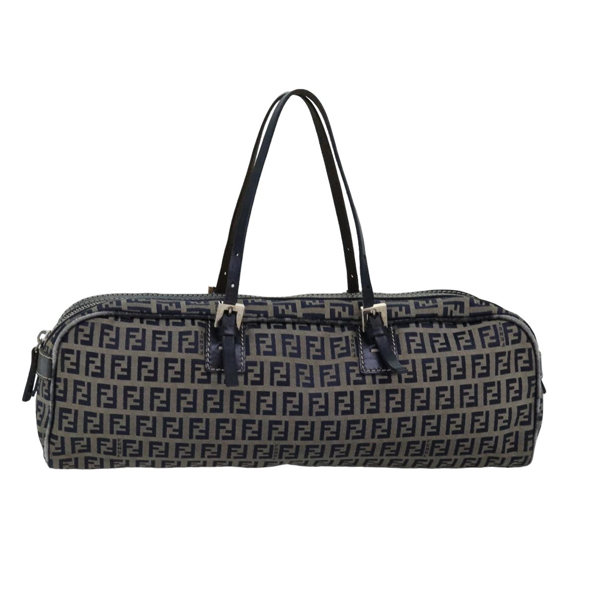 Luxury Fendi Zucchino Canvas Hand Bag Navyac3057