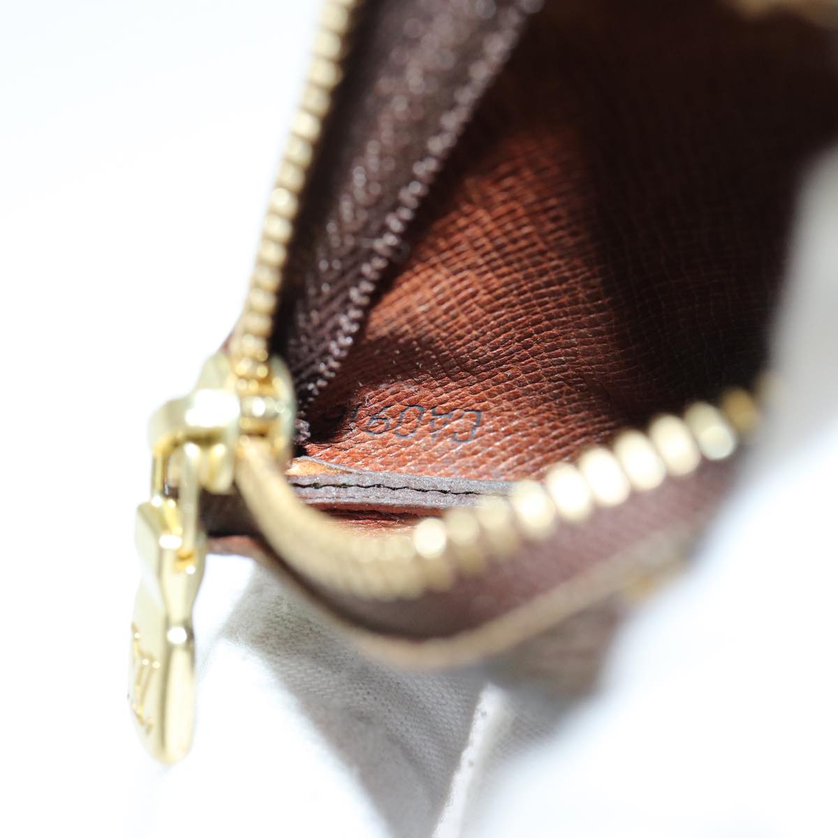 LOUIS VUITTON Monogram Pochette Cles Coin Purse M62650 LV ac3119