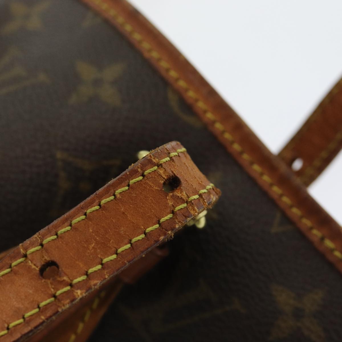 LOUIS VUITTON Monogram Bucket PM Shoulder Bag M42238 LV ac3132