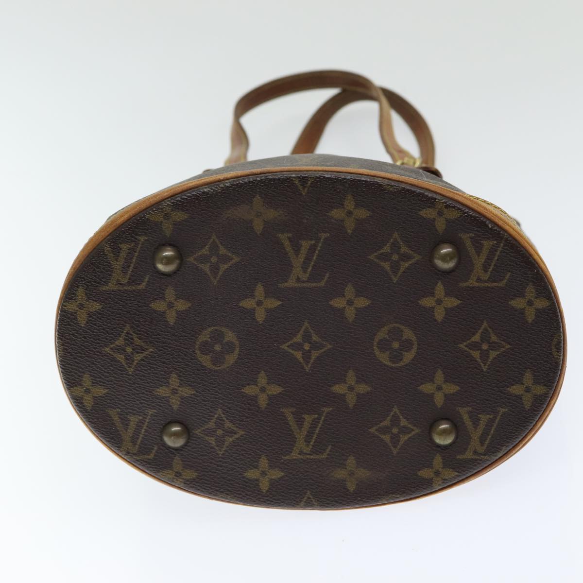 LOUIS VUITTON Monogram Bucket PM Shoulder Bag M42238 LV ac3132