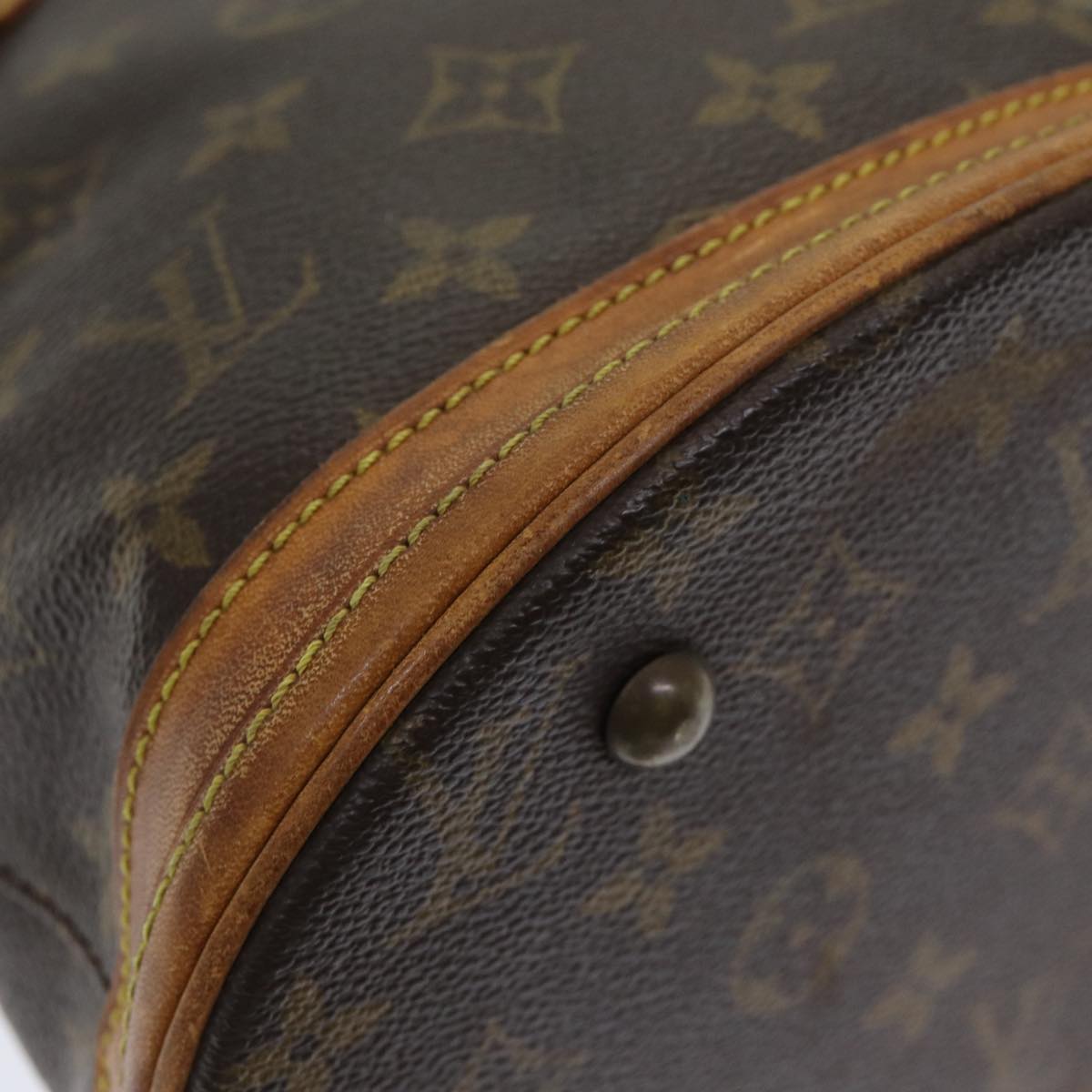 LOUIS VUITTON Monogram Bucket PM Shoulder Bag M42238 LV ac3132