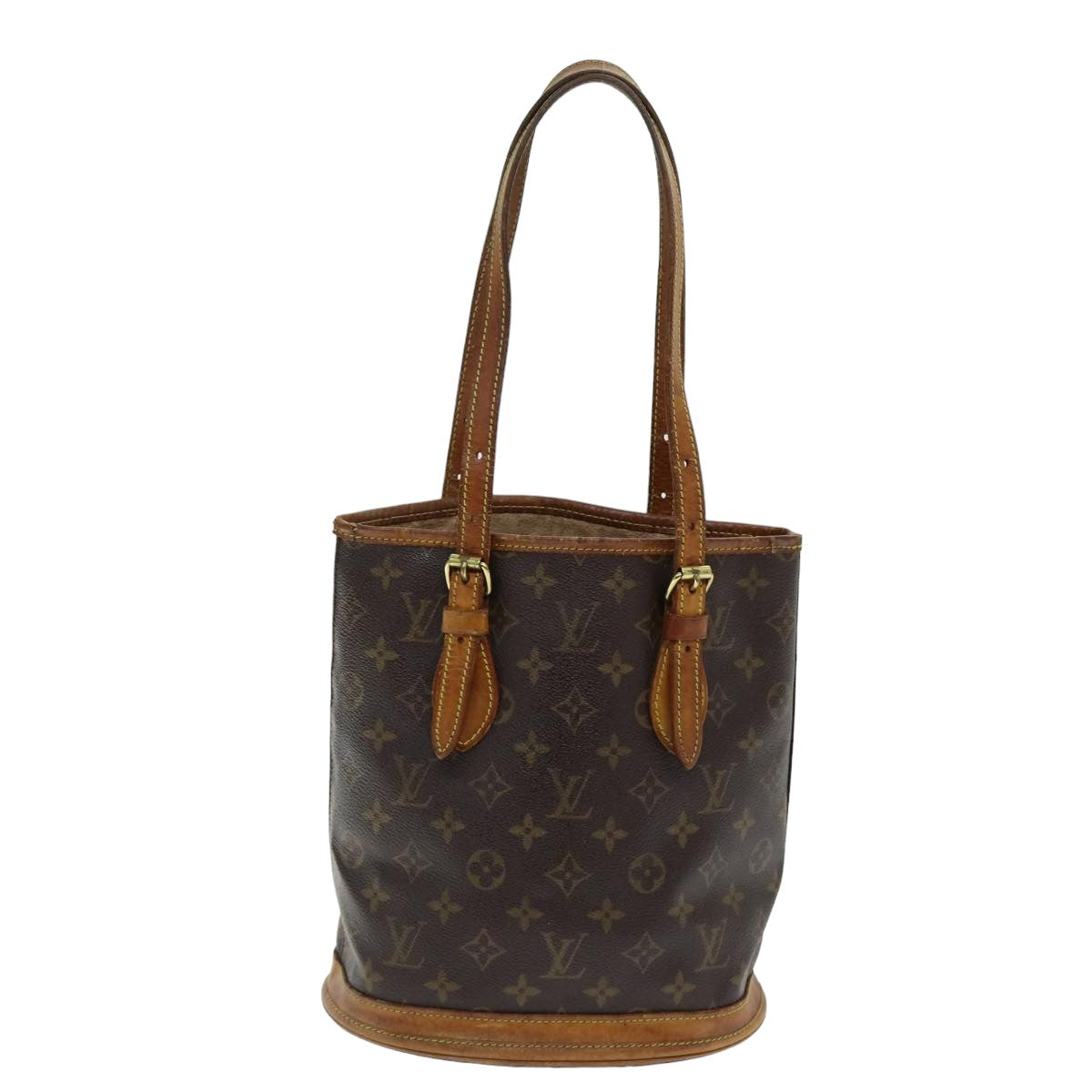 LOUIS VUITTON Monogram Bucket PM Shoulder Bag M42238 LV ac3132