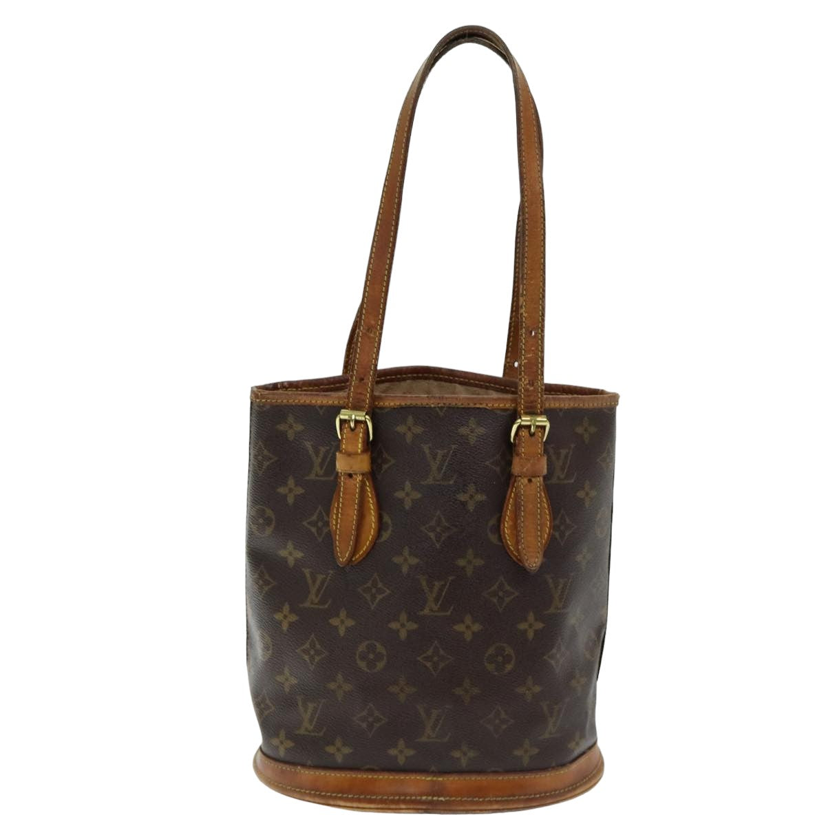 LOUIS VUITTON Monogram Bucket PM Shoulder Bag M42238 LV ac3132