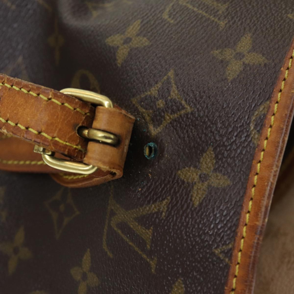 LOUIS VUITTON Monogram Bucket PM Shoulder Bag M42238 LV ac3132