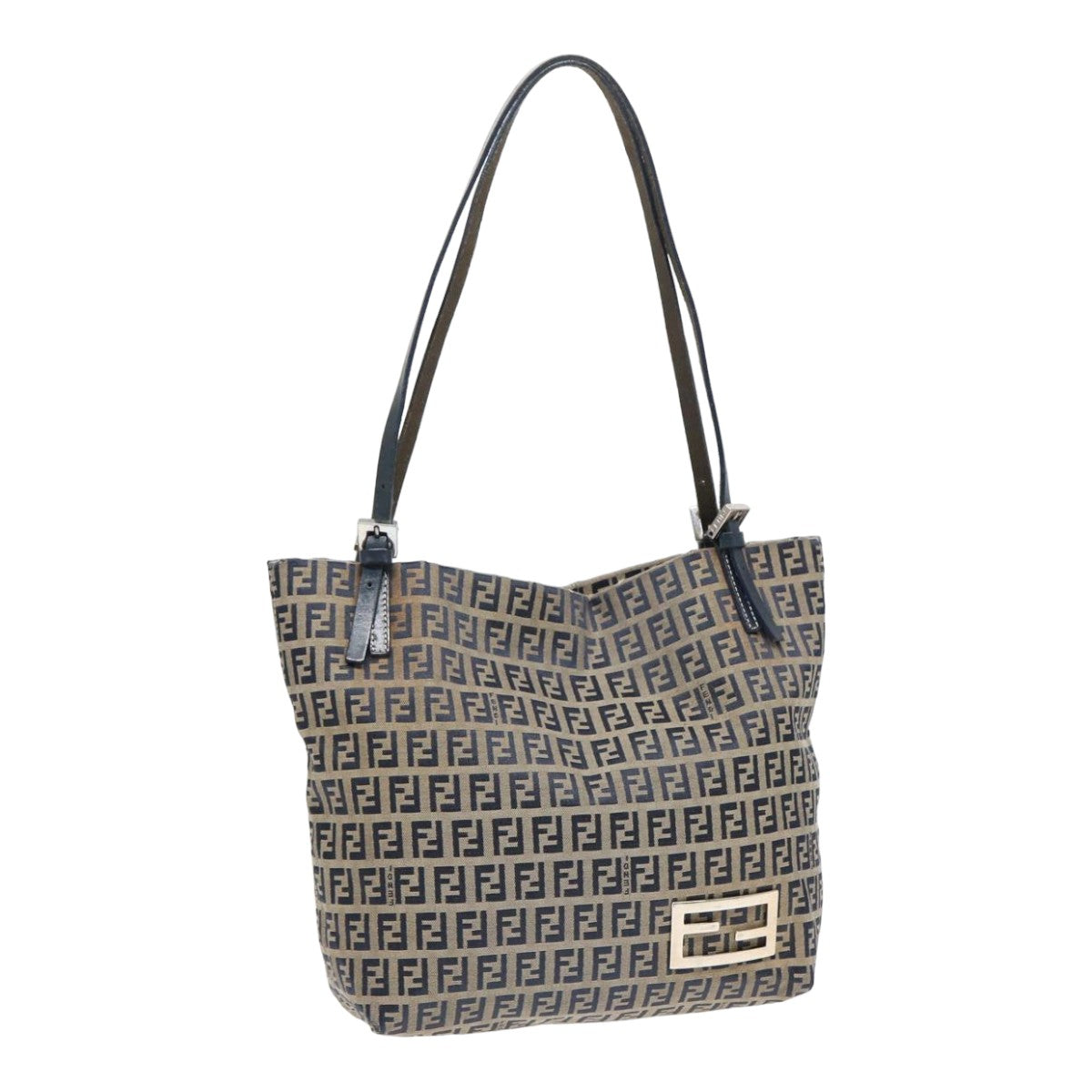 Luxury Fendi Zucchino Canvas Tote Bag Navyac3137