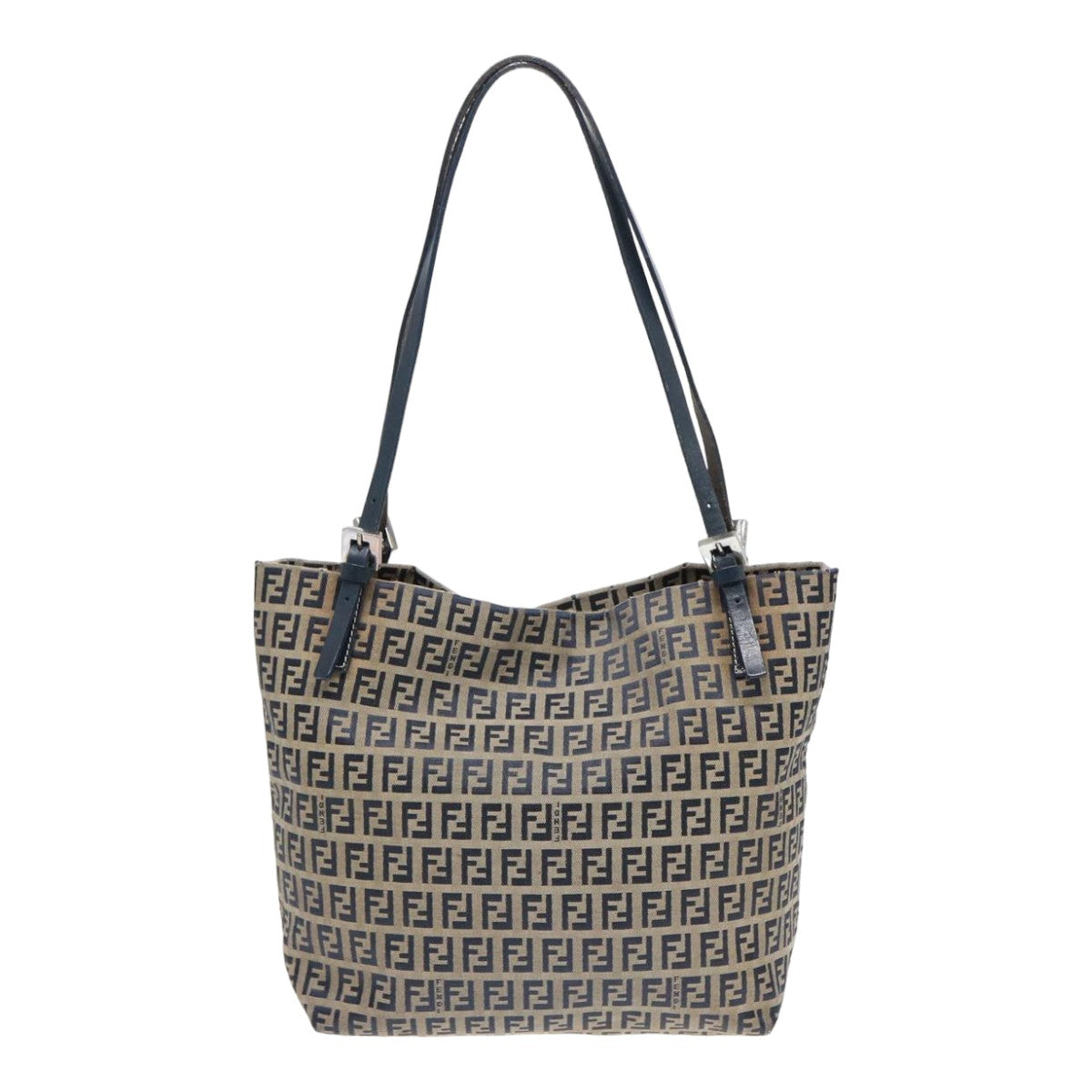 Luxury Fendi Zucchino Canvas Tote Bag Navyac3137