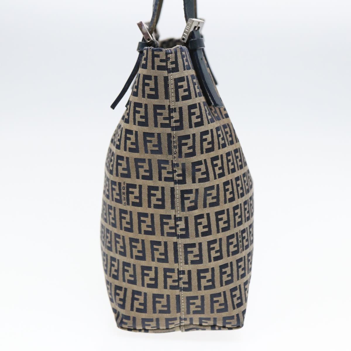 Luxury Fendi Zucchino Canvas Tote Bag Navyac3137
