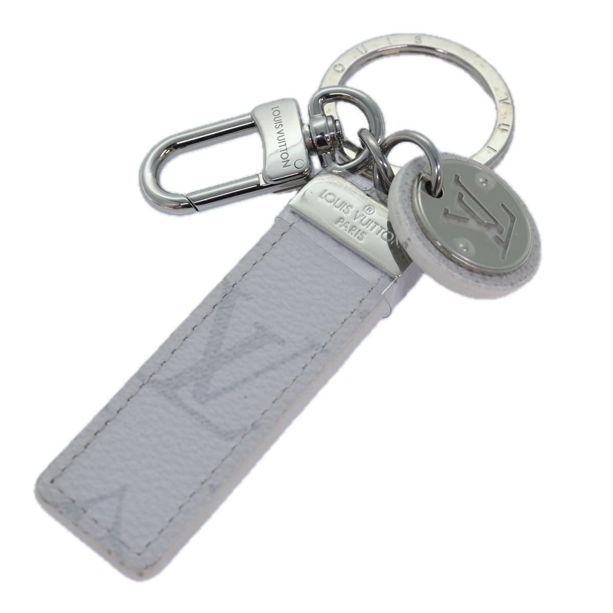 LOUIS VUITTON Taiga Porte Cles Neo Key Ring Gray M69325 LV ac3164