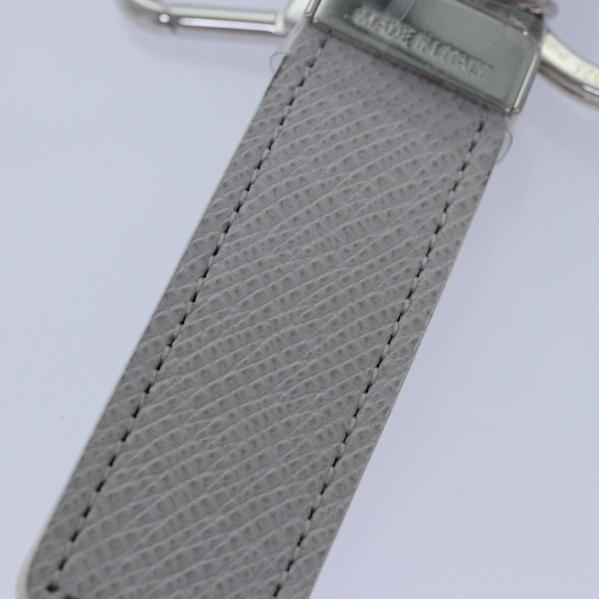 LOUIS VUITTON Taiga Porte Cles Neo Key Ring Gray M69325 LV ac3164